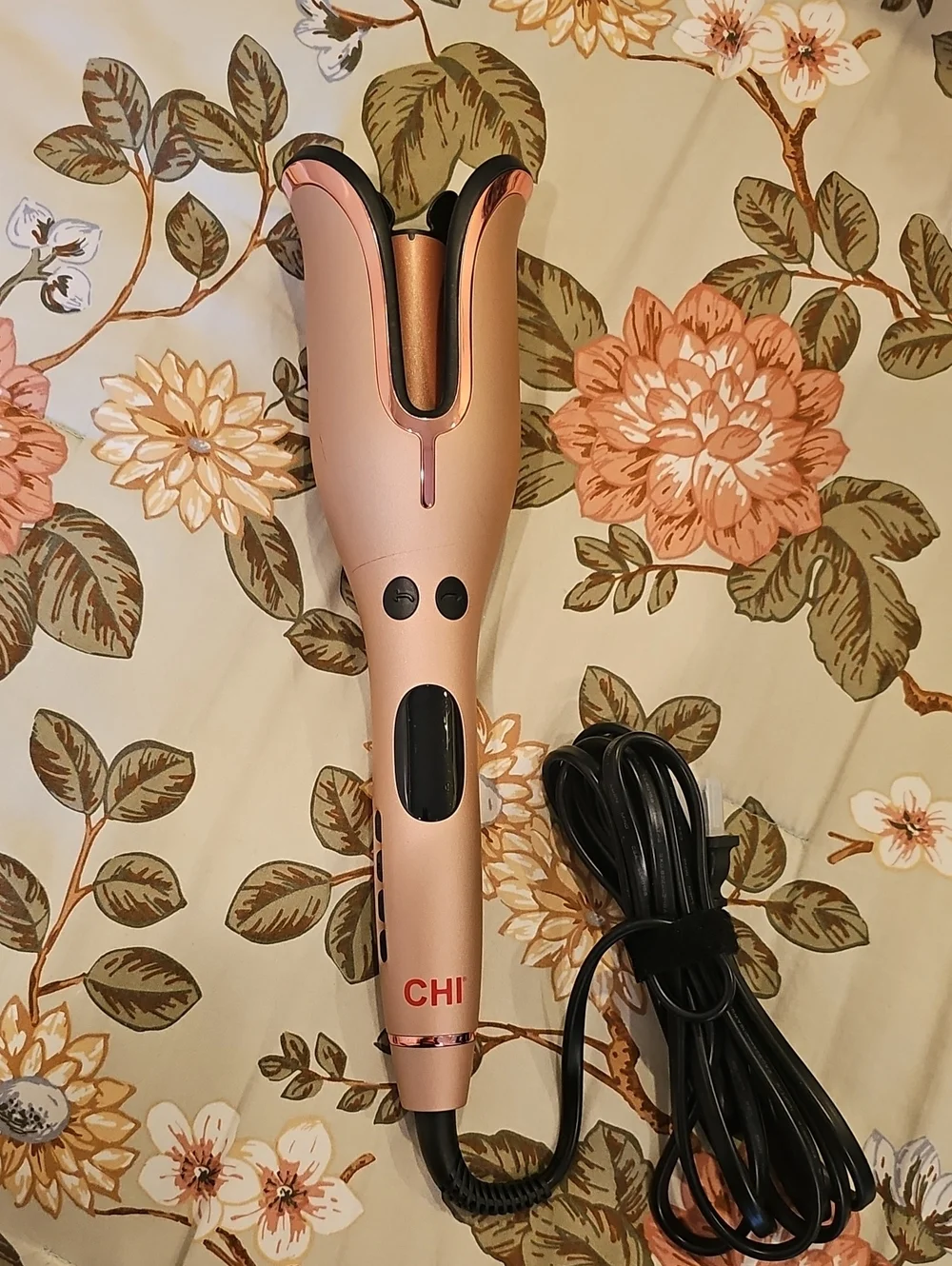 CHI Rose Gold Automatic Curling Iron for Women